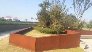 三元耐候钢挡土墙